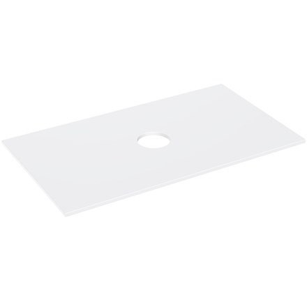 Ploča za nadgradni umivaonik Concepto+ Smooth Steel, 80 cm, Korrtek, bijela, pakiranje kutija