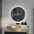 Ogledalo sa LED rasvjetom Concepto+ Vali Touch, 80x80 cm, okruglo