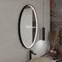 Ogledalo sa LED rasvjetom Concepto+ Rafi Touch, 50x90 cm, ovalno