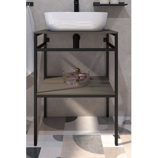 Kupaonski element stojeći Concepto+ Smooth Steel New 61,8 cm, smeđa, 2 ploče