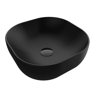 Umivaonik na ploču Concepto Bell, 42x42x14,5 cm, mat crna