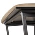 Nogice za stol Concepto Fantasy Black, 160/180/200 cm, 2 dijela