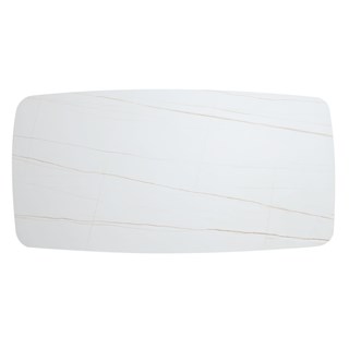 Ploča za stol Concepto Oval Laurent White Mat, 180x90 cm
