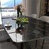 Ploča za stol Concepto Oval Marble Black Polish, 180x90 cm