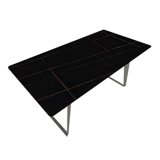 Ploča za stol Concepto Square Titanium Black Mat, 180x90 cm
