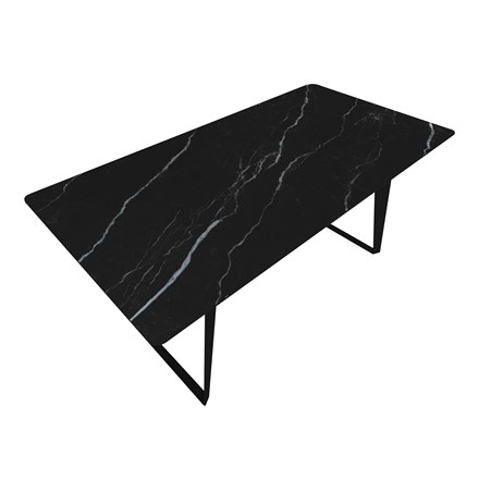 Ploča za stol Concepto Square Marble Black Polish, 180x90 cm