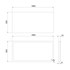 Ploča za stol Concepto Square Calacata White Mat, 160x80 cm