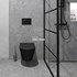 Toaletna školjka viseća Concepto Eva Rimless, mat crna, 53 cm