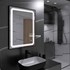 Ogledalo sa LED rasvjetom Concepto+ Leomie Black Touch Dimmer, 60x3x80 cm 