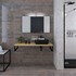 Nosač ploče za nadgradni umivaonik Concepto+ Luxury, četvrtasti, čelični, plastificiran crno, 46x18x2,5 cm