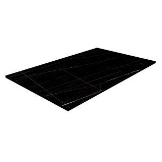 Polica za metalnu konstrukciju umivaonika Concepto+ Smooth Steel, 80 cm, Porculan Lauren, crna