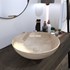 Umivaonik na ploču Concepto Bell Traverti Round, 40x40x15,5 cm