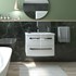 Kupaonski element viseći sa umivaonikom Concepto+ Aria, 70 cm, bijela, sa 2 ladice